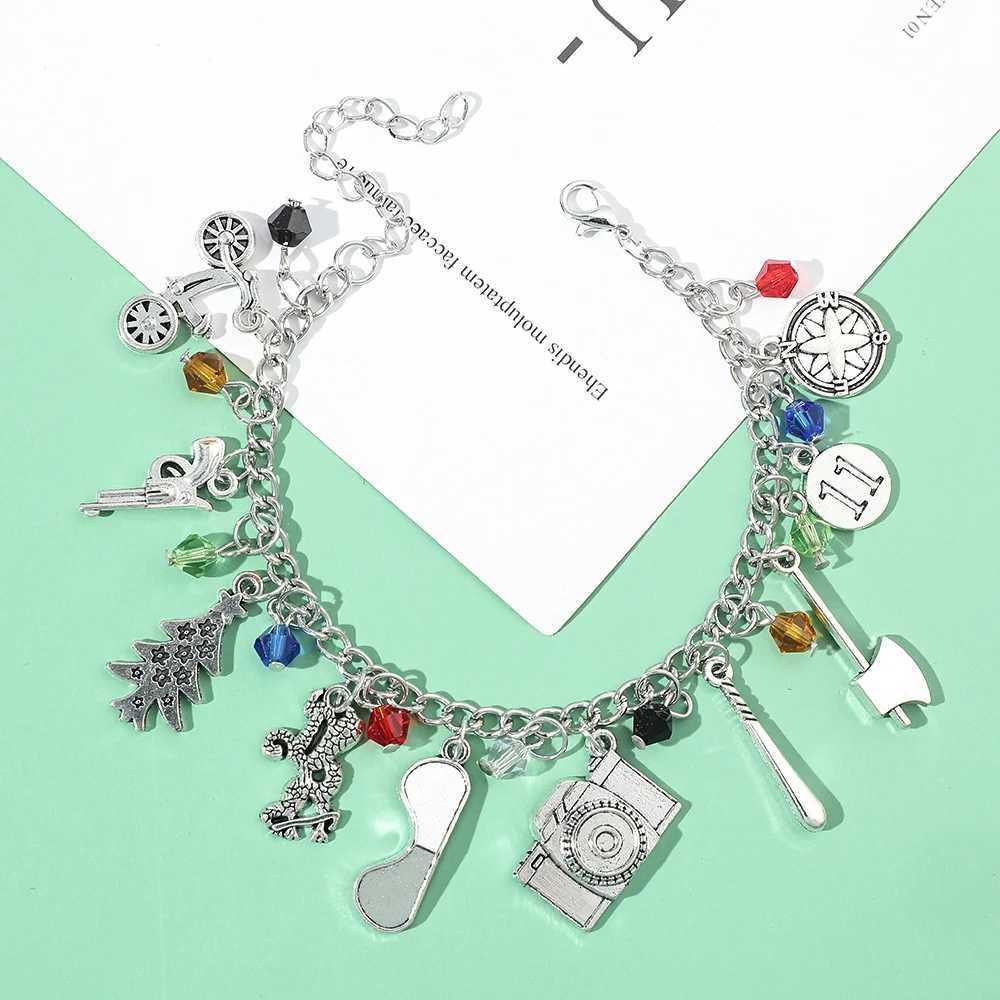 Cross-border European and American movie peripherals Stranger Things Eleven No 11 26 letter necklace bracelet W251206