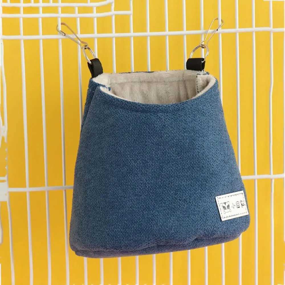 Opening Winter Sugar Glider Pouch Cloth/Plush Soft Squirrel Bed Cage Comfortable with Hook Hamster Hanging Bed Winter M251206