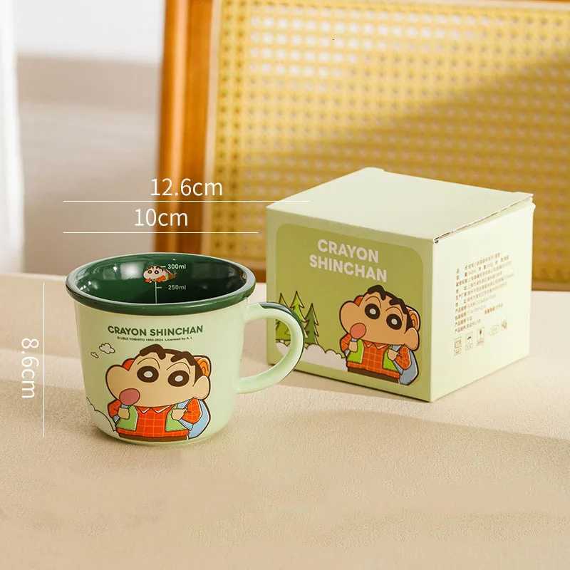 Crayon Shinchan Ceramic Mug Japanese Kawaii Milk Beverage Water Cup Cartoon Anime Breakfast Cup Household Daily Necessities M251206 - view 7