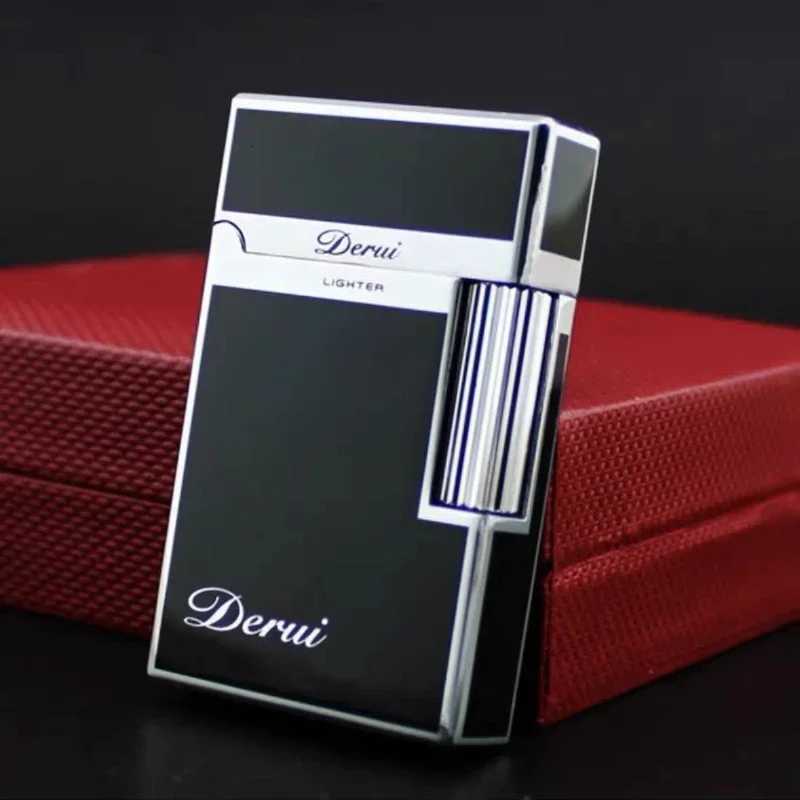 Derui Rechargeable Lighter Side Slide Mens Lighter in Gift Box Ces in Many Options and Styles Very Cool Lighter H251206