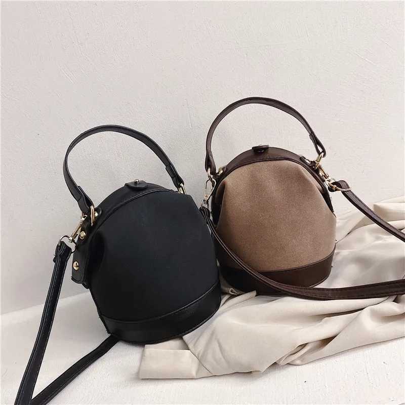 New Vintage Fashion Female Tote Bucket Bag Travel Shoulder Messenger Bag Womens Handbag Purses and HandbagsT251206