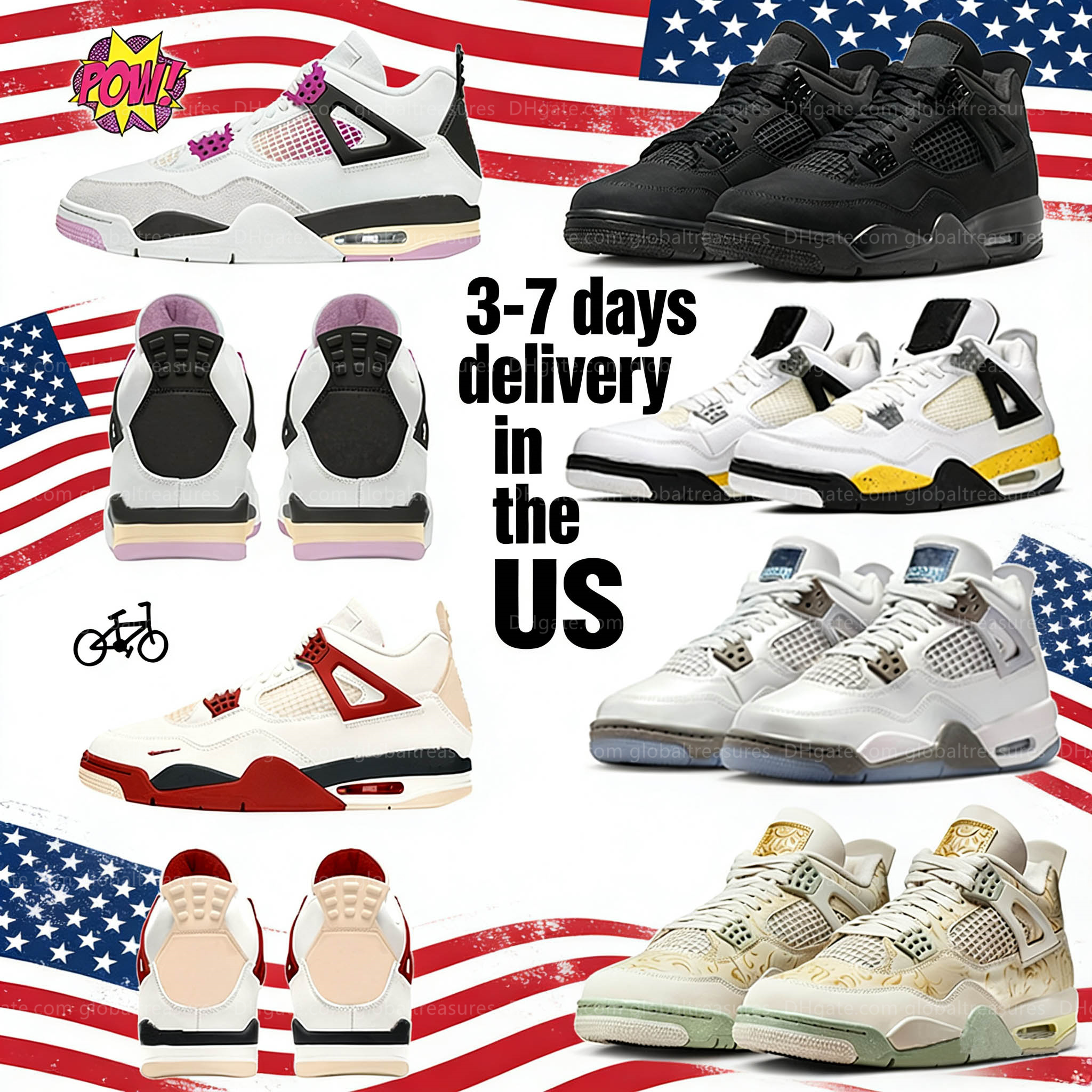 Designer Shoes 4 Sail Cinnabar Basketball Shoes woman men 4s Black cat Sneakers Cozy Girl Comic Somos Eternos White Cement Worn Blue Blue Chill Flight Club