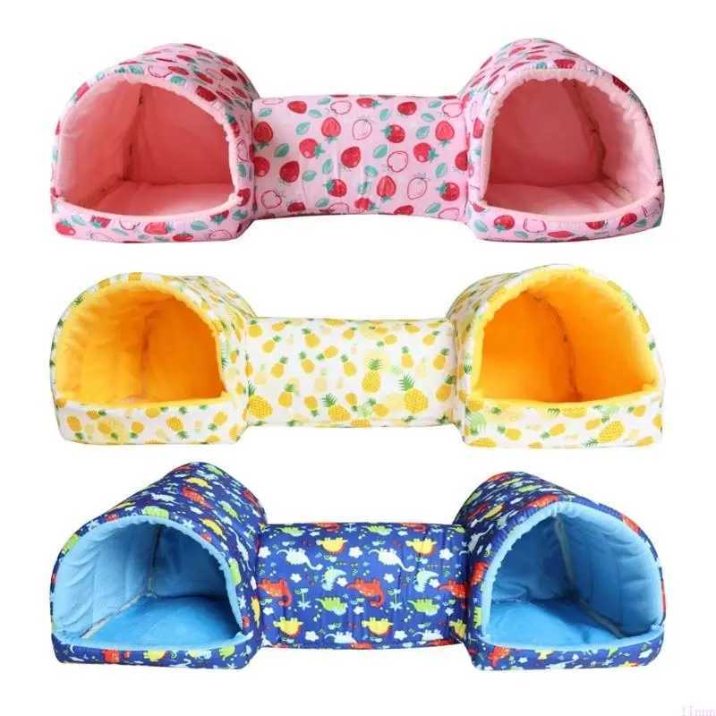 Hamster Bed Toy Guinea Pigs Toy Hamster Rodents Tunnel Soft Bed Large Size M251206