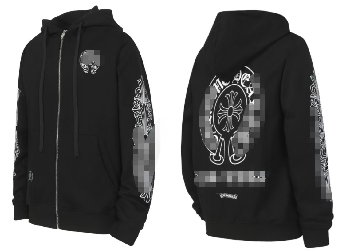 shirt designer tshirt men women shirts chrome hoodie long sleeve tees clothes mens tshirts man tops cotton Zip Up Hoodies