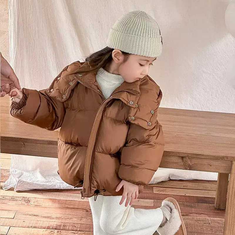 Children Korean Version Boys Girls Thickened Down Clothing Baby Warm Foreign-style Jacket Red Bread Clothing WinterW251206