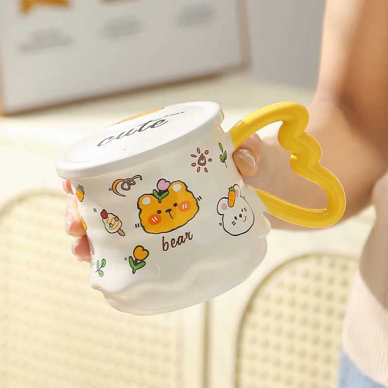 Creative Mug Cartoon Ceramic Mug Coffee Cups Drinkware Beer Mugs Tea Cup Original Breakfast Cups Personalized Gift Christmas Bar M251206 - view 3