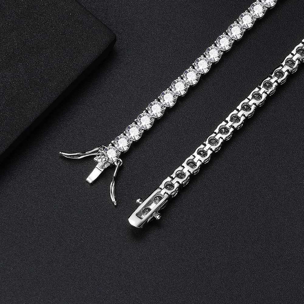 Factory Price D VVS1 Moissanite Tennis Bracelet 925 Sterling Silver Single Row Classics with GRA Bracelets for Women Man Jewelry W251206