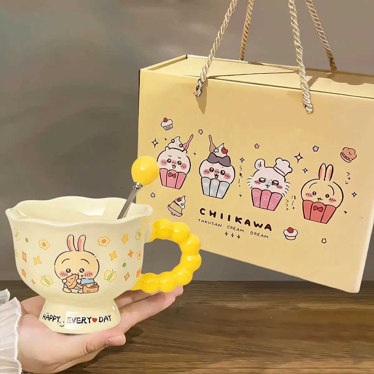 Chikawa Usagi Ceramic Mug - Cute Japanese Anime Character Coffee Cup Ideal Birthday Gift Novelty Party Favor M251206