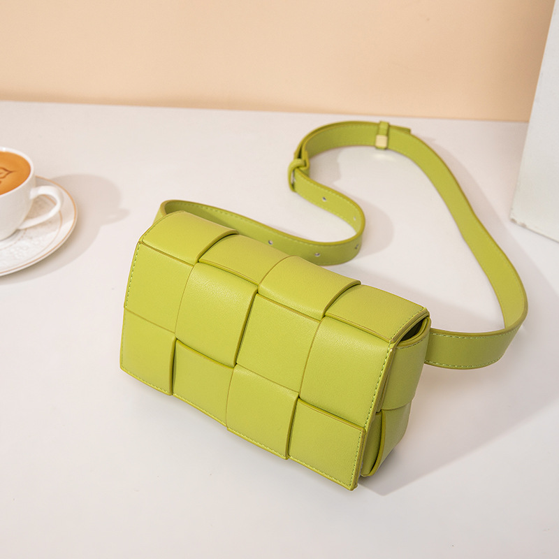 Free Shipping Elegant Women Shoulder Bag New Design Fashion Minimalist Quilted Woven Crossbody Bag and Waist Bag Multiple Colors Are Available