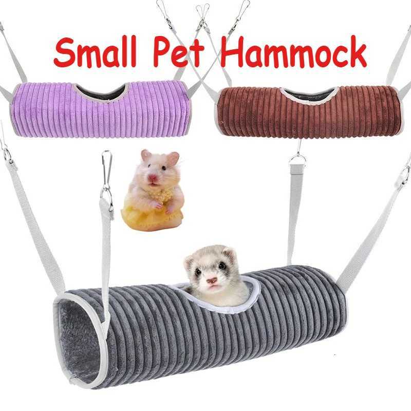 Hamster Hammock Ferret Hide Tunnel Warm Rat Hammock for Rodents Rats Accessories Rodent Hammock for Rat Small Pet M251206