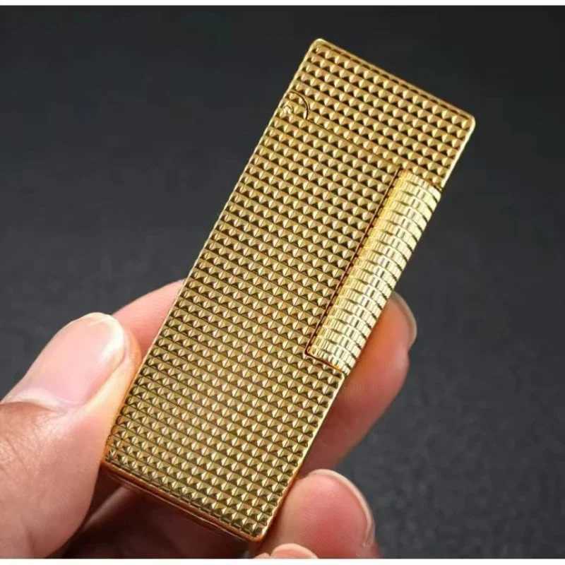 -Personali Creative Kerosene Lighter Paris Nail Side Sliding Ignition Slim Narrow hine High-end Gift Mens Gift Box H251206