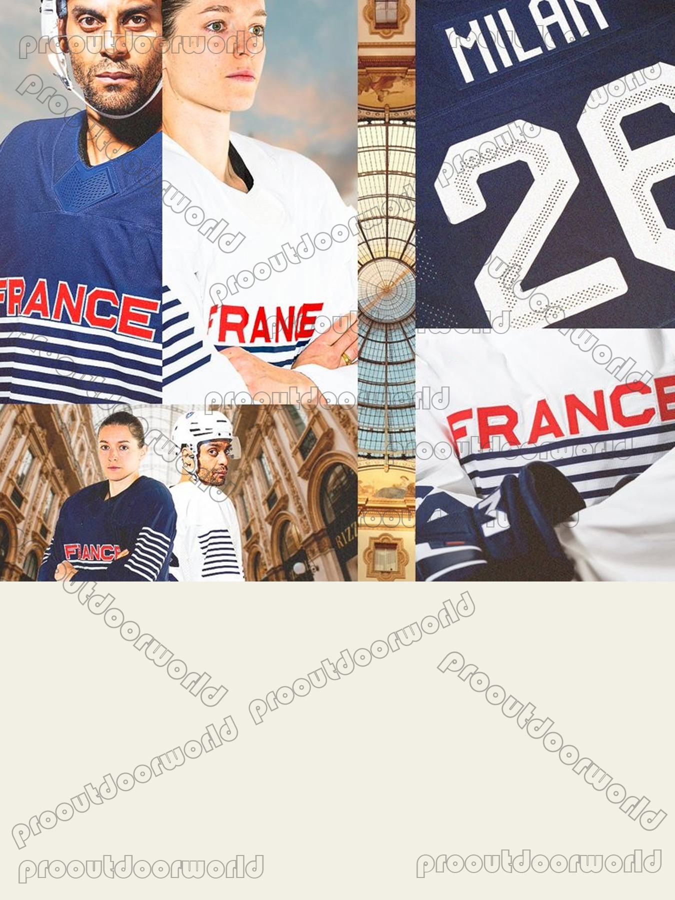 2026 France Hockey Jersey Custom Stitched Stephane Da Costa Treille Bertrand Perret Convery Bellemare Gio Double-Reinforced Stitching Sweater Casual W