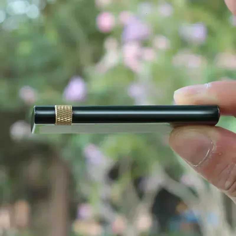 2025 Metal Zinc Alloy tra Thin Slim Grinding Wheel Side Slip e Copper Butane Gas Lighter Smoking Accessories Gadgets H251206