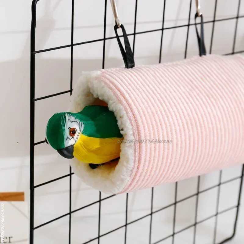 Hamster Tunnel Hammock for Small Animals Cute Cartoon Printing Hanging Cage Swing Sleeping Bed Nest House Squirrel Rat Toy M251206