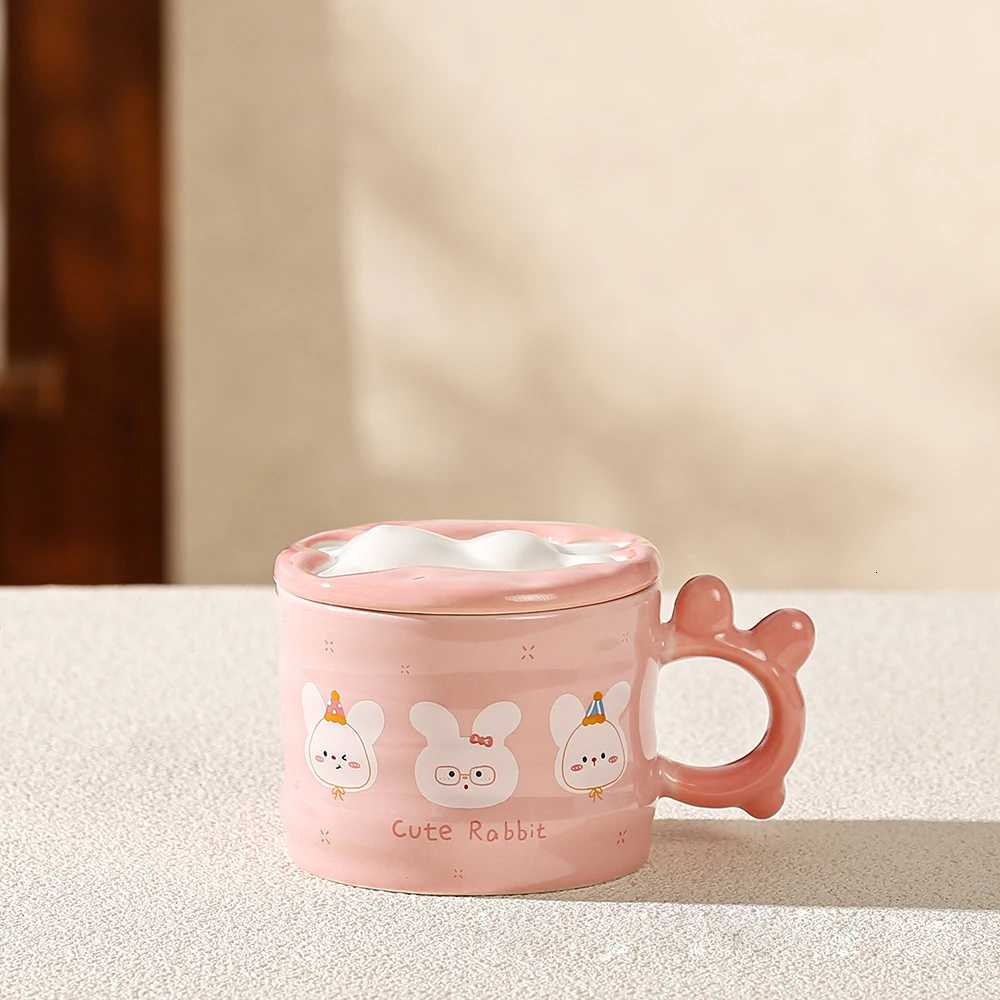 Hand Shaped Cartoon Mug 3D Embossed Unique Style Cute Animal Themed Cup For Home Use Coffee Milk Ceramic Drinkware M251206 - view 6