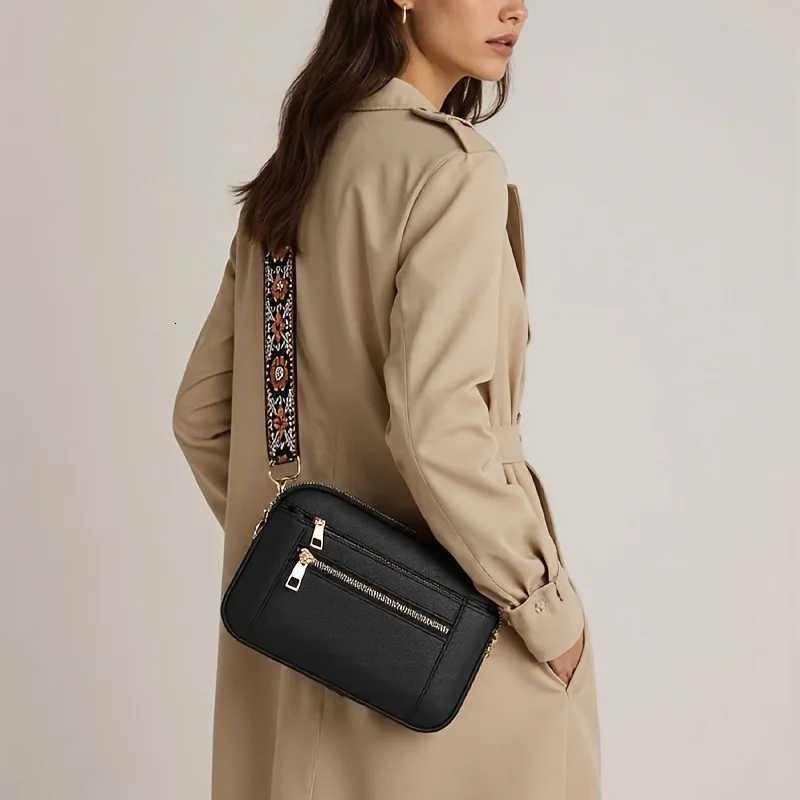 Stylish Large Capacity PU Square Crossbody Bag Multi-Functional Casual Shoulder Bag for Womens Travel Shopping Styling OutfitsT251206