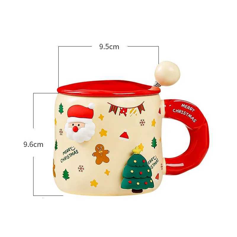 Christmas Ceramic Mug Coffee Milk Tea Cups Creative Handle Cartoon Halloween Gift 380ml Home Decoration Portable Office Kitchen M251206 - view 7
