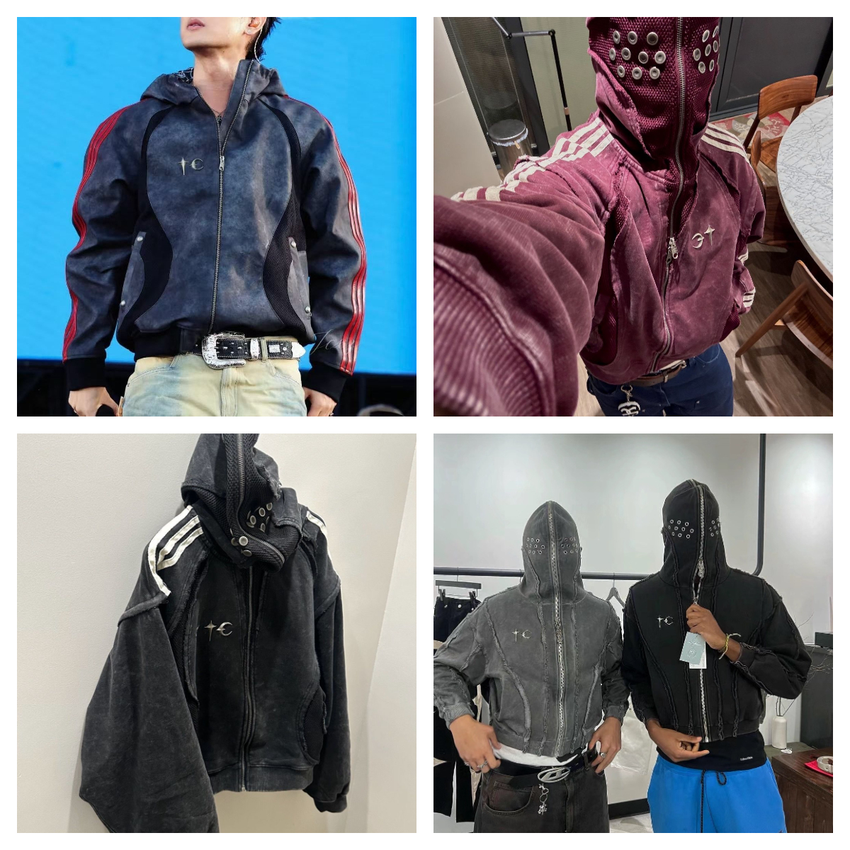 THUG CLUB hoodies men hoodie designer hoodies Zip up Hoodie Hip Hop Streetwear Clothing Graffiti Long Sleeve Tops hoodies designer men sweatshirt graphic hoodie