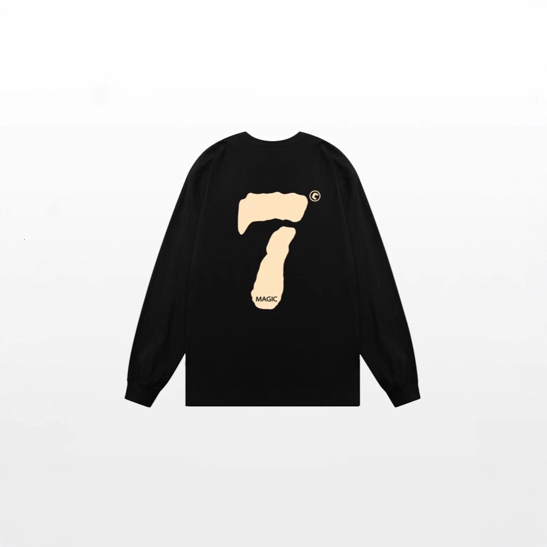 Designer Luxury Clothing Cleanfit American Heavyweight Pure Cotton Long Sleeve T-shirt For Men, Ins Trendy Brand Letter Print Loose Fit Autumn Base Sh