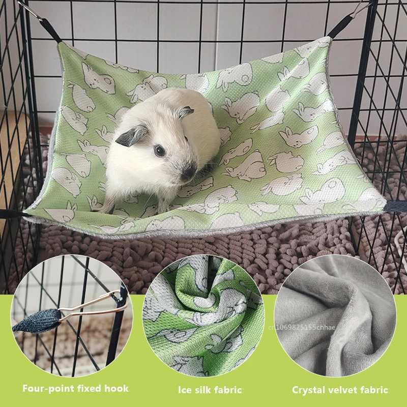 Hamster Hammock Honey Bag Glider Insulation Double Sided Hammocks Small Animals Hanging Squirrel Sleeping Bag Pet Supplies M251206