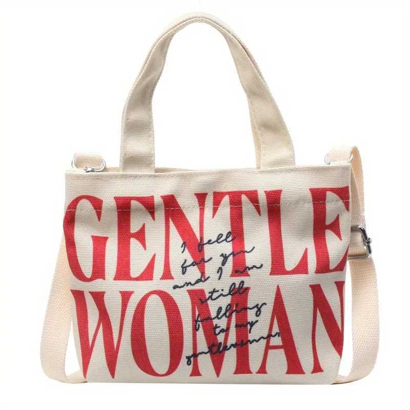 New Fashionable Handheld Bucket Mini Crossbody Bag Casual Single-Shoulder Crossbody Bag Printed Small Canvas Bag Womens HandbagT251206