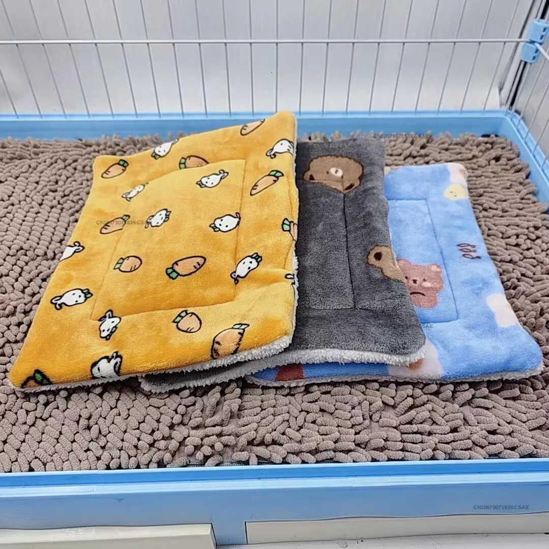 Chinchilla Rabbit Soft Bed Mat House Nest Hamster Accessories Small Animal Guinea Pig Hamster Bed House Winter Warm Squirrel M251206