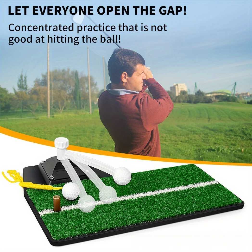Golf Swing Trainer 20 - Adjustable Height Golf Training Equipment - Pure Path Swing Practice Mat - Indoor/Outdoor Home Trainer Y251206