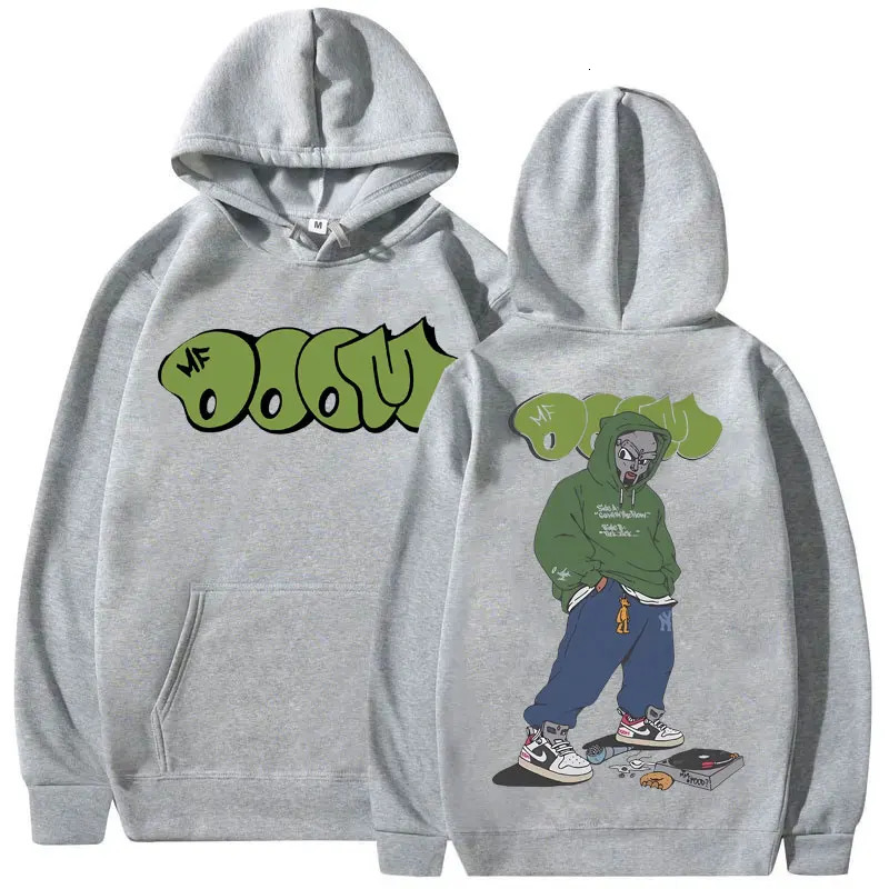 Rapper Mf Doom Graphic Print Hoodie Men Women Hip Hop Fleece Oversized Sweatshirt Male Fashion Trend Hoodies Mens Streetwea 251201 - view 3