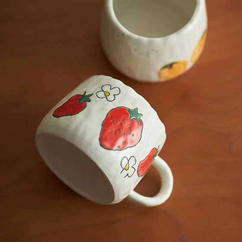 Cute Cartoon Mug Ceramic Coffee Milk Cup High Temperature Resistant Girl Breakfast Mug Delicate And Beautiful Water Cup M251206 - view 6