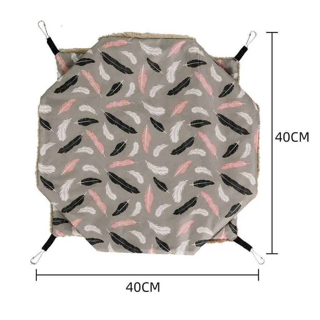 Hamster Hammock Cotton Nest Three-layer Hanging Bed Nest Warm House Tunnel for Chinchillas Ferrets Small Pet Cage Accessories M251206