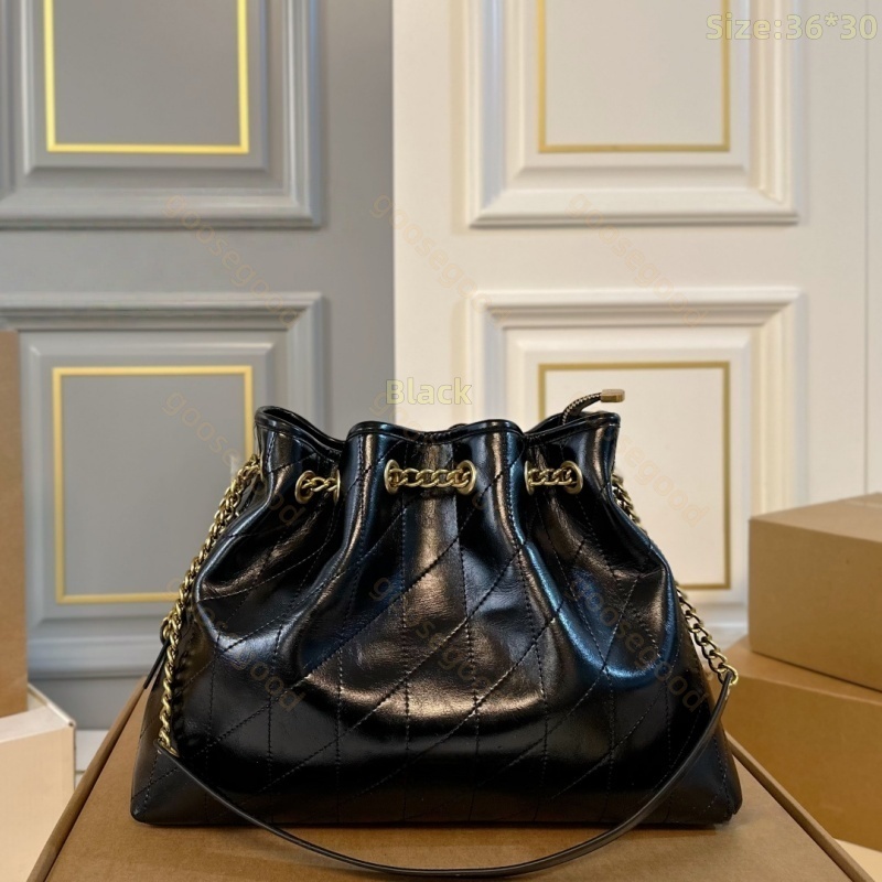 Designer Cross Body Bags High-Quality Evelyn Chain Tote Bag - Luxury Shiny Leather, Super Large Capacity, Casual Elegant & Versatile, Perfect for Commuting, Daily Use