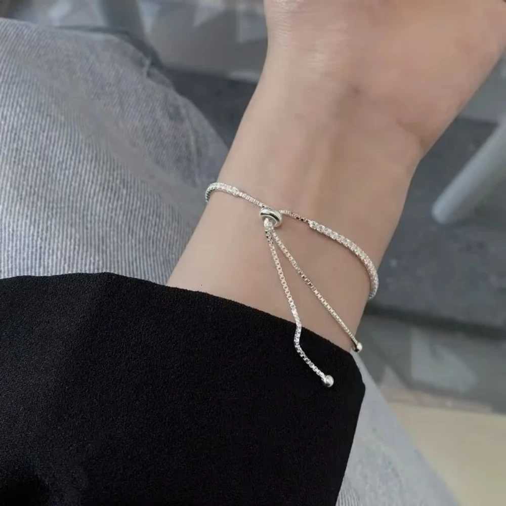 925 Sterling Silver Bracelet Vera Elegant Zircon Tennis Zircon Crystal Bracelet For Women Fashion Simple Engagement Wedding Glam W251206