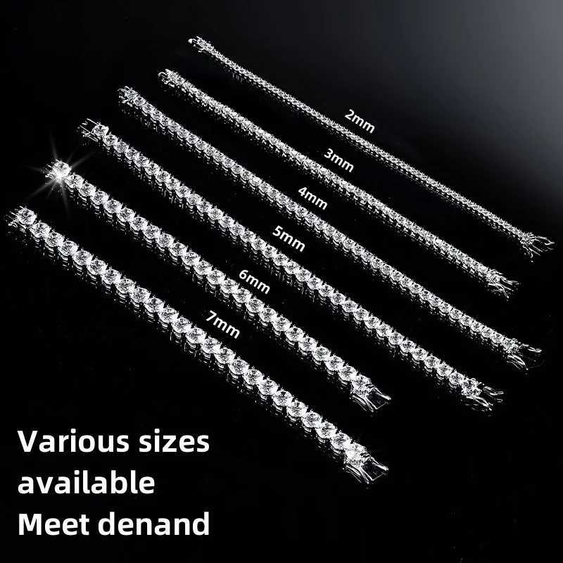 Factory price 925 silver plated 18K gold 4A grade Zircon tennis bracelet for men and women fashion personality exquisite jewelry W251206