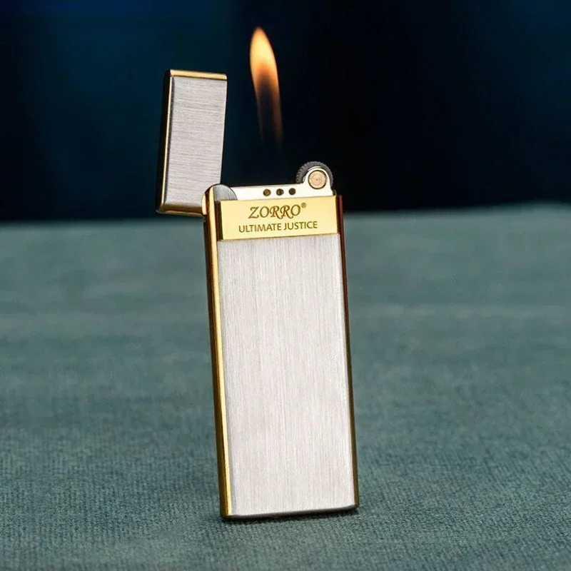 636 Fashionable Light tra-thin Creative Grinding Wheel Portable Iatable Lighter Mens Lighter Smoking Accessories H251206