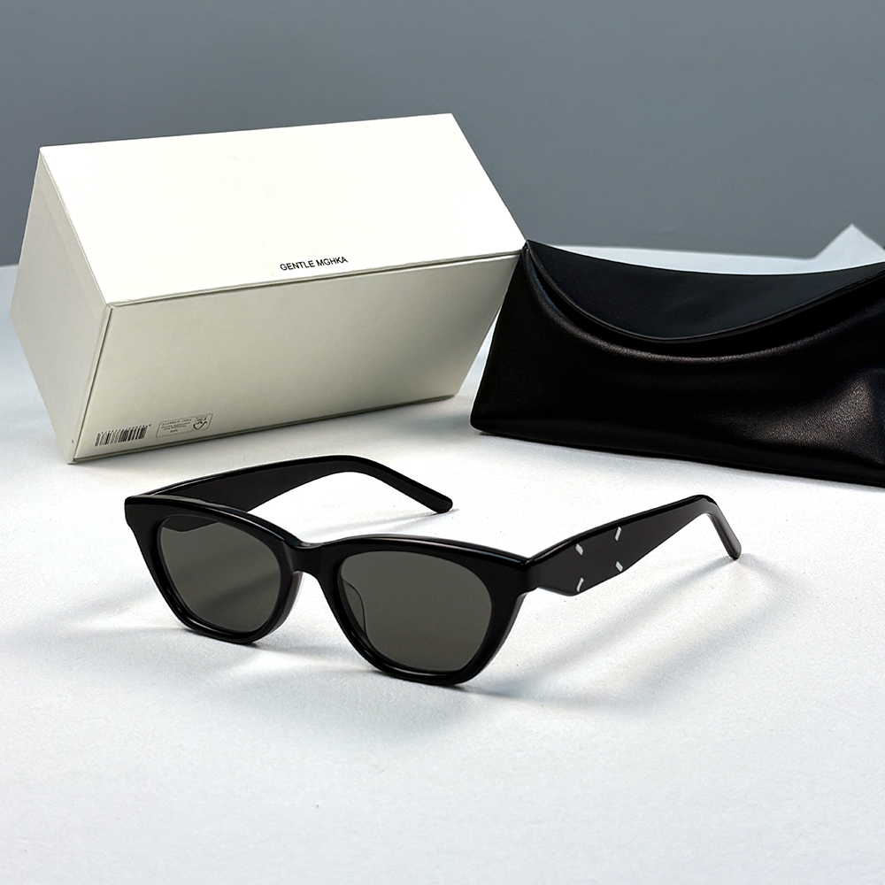 GENTLE MGHKA Acetate sunglasses Fashion luxury Brand gm Sunglasses vintage Cat eye monter For men women shades MM208 Sunglasses UV400 With Original packaging