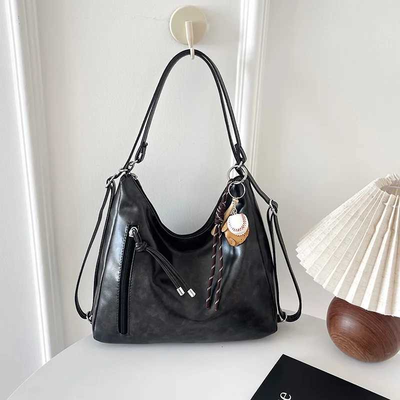 New Vintage Commuter Bag Women Large Capacity Tote Shoulder Bag Multifunctional Casual Fashion Backpack Crossbody PurseT251206