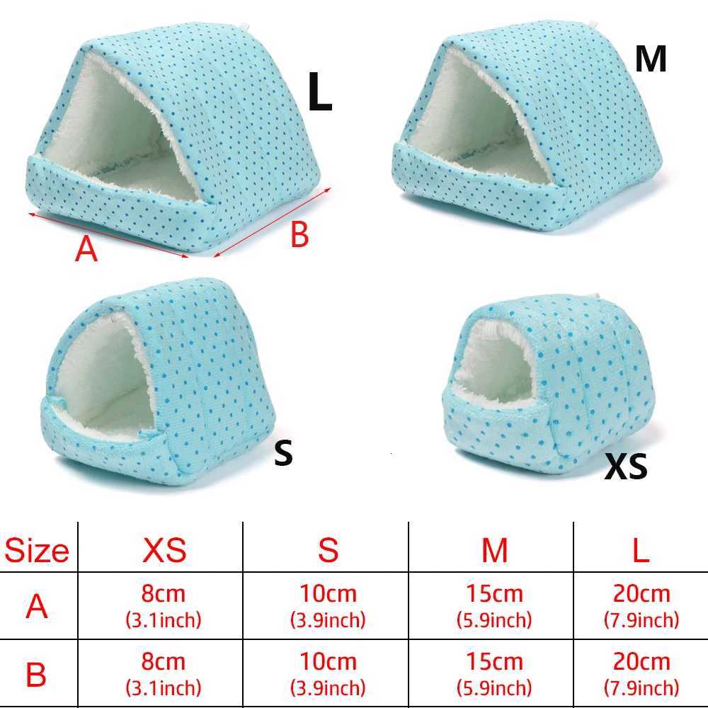 1 Pcs Hamster House Guinea Pig Nest Small Animal Sleeping Bed Winter Warm Cotton Mat Soft Accessories For Rodent/Guinea Pig/Rat M251206