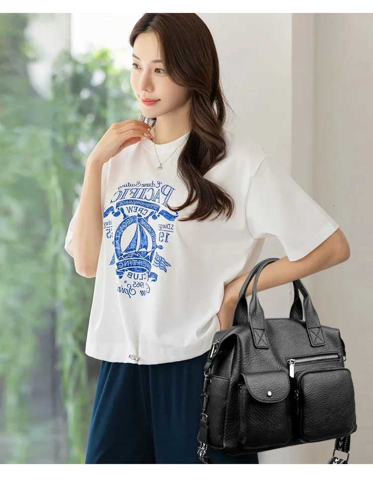 Luxury Shopping Handbags Female Shoulder Bags Designer PU Leather Crossbody Bags for Women Large Capacity Messenger Bag ToteT251205