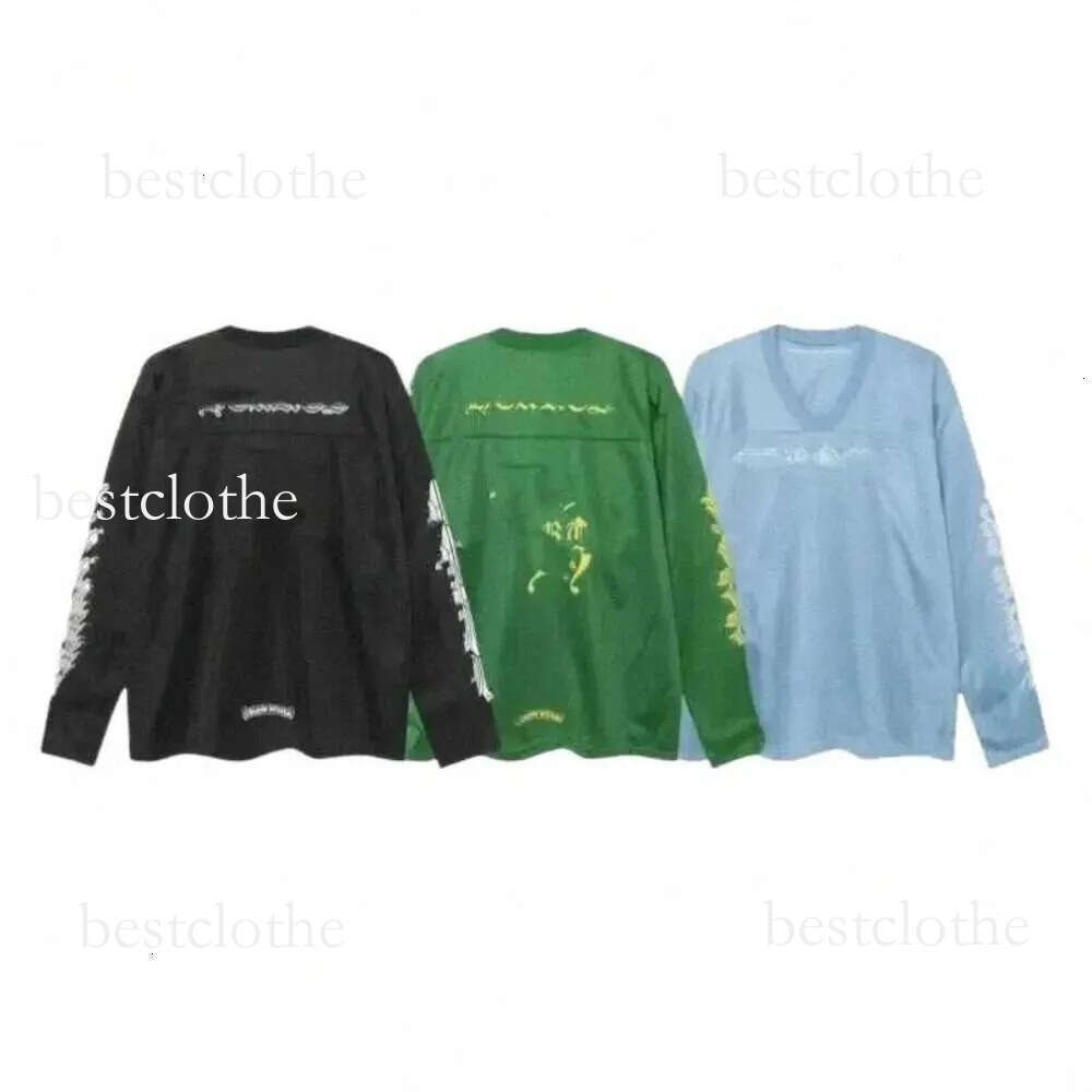 Chrome Sanskrit Sweatshirts Cross Printed Couples Long Sleeve Shirt High Quality Fashionable Designer Horseshoe Football Jersey Hoodie 3e8