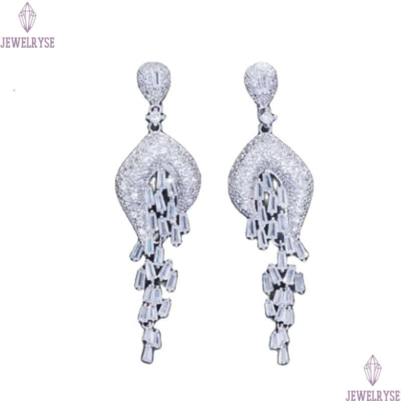 charm assel damond earring designer for woman pary 18k gold green pink AAA cubic Zirconia souh american womens wedding engagemen dangle earrings jewel