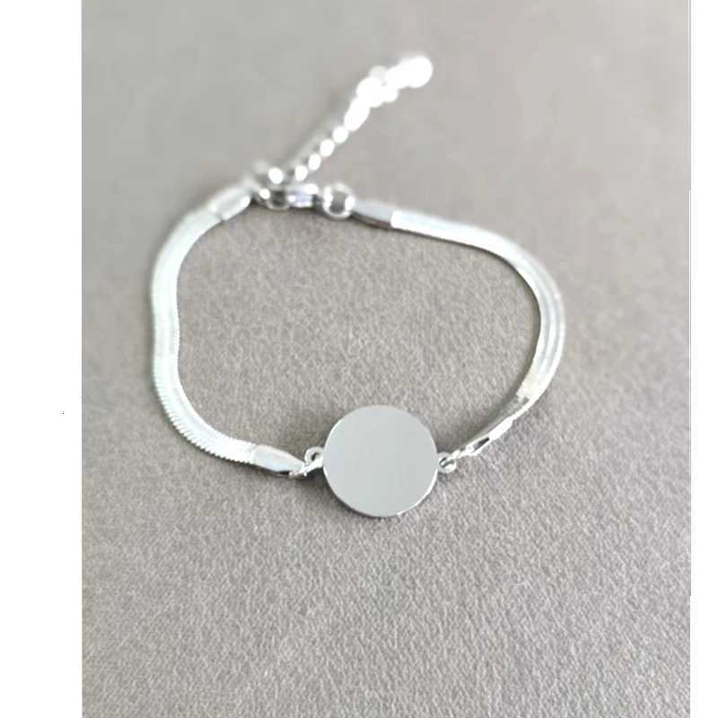 10pcs 3mm 304 Stainless Steel Flat Chain Bracelet Simple Bracelet For Men Retro Jewelry Trendy Accessories Women Bracelet W251206