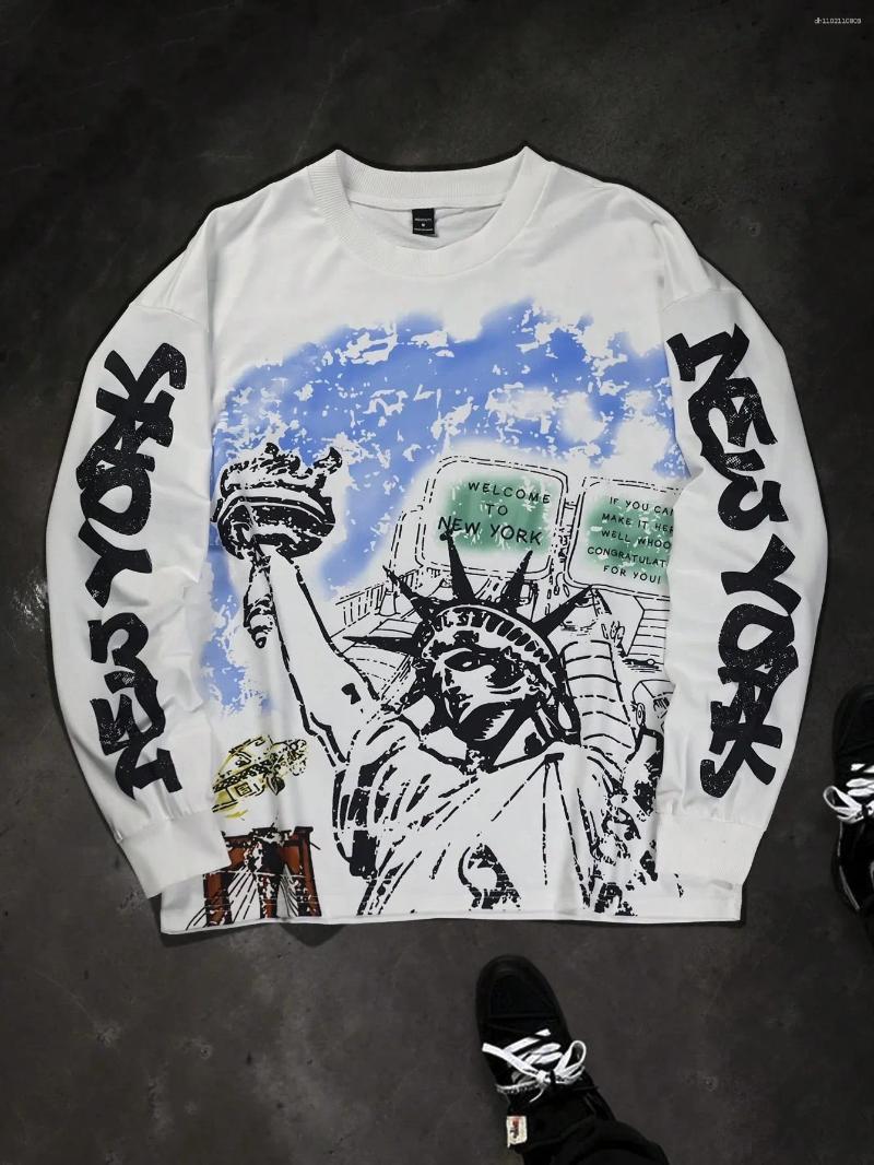 Men's Hoodies The Round-neck Sweatshirt For Spring And Autumn 2025 Is Casual Fashionable Comfortable With 3D Pattern Printing