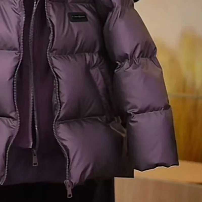 Winter Warm Boys Casual Patchwork Hooded Zipper Puffer Jackets School Kids Thick Track Coat Top Children Outfit Windbreaker 5-16W251206