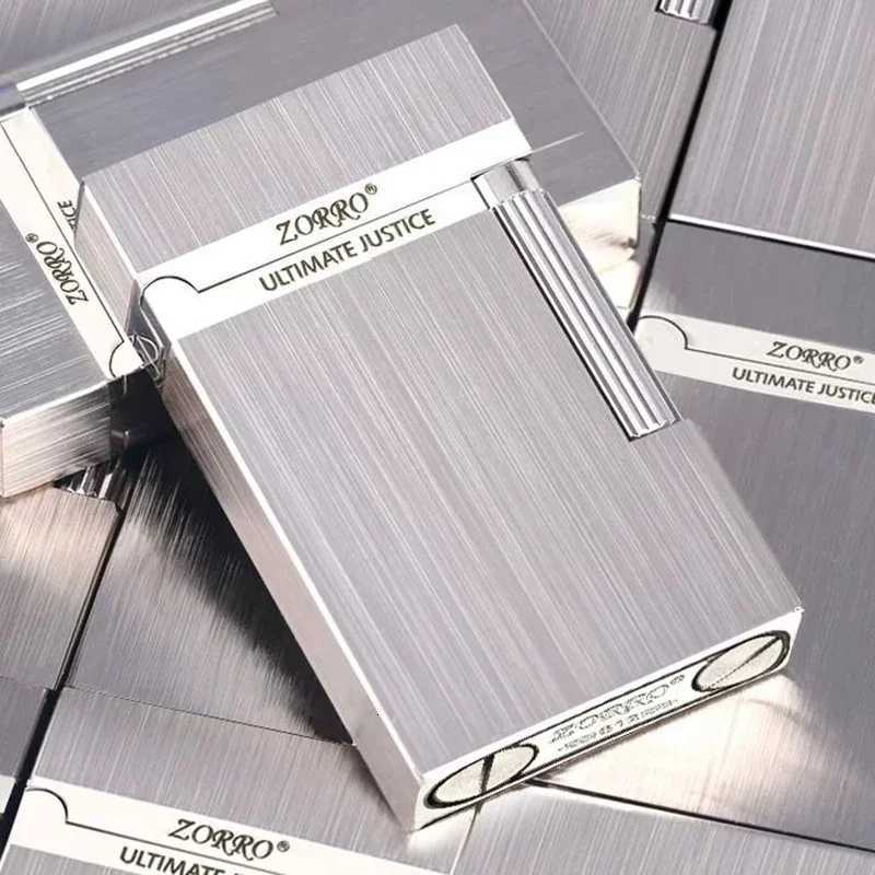 Loud Vo Kerosene Lighter Metal Wire Drawing Sideslip Grinding Wheel Ignition High-end Smoking Accessories Gadgets H251206