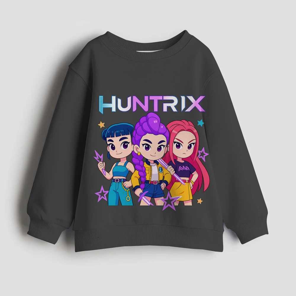 Kpop Demon Hunter Girls Sweatshirt Rumi Mira Zoey Cute Hoodies Kids Spring Autumn Pullover Children Long Sleeves Clothes GiftXJ251206