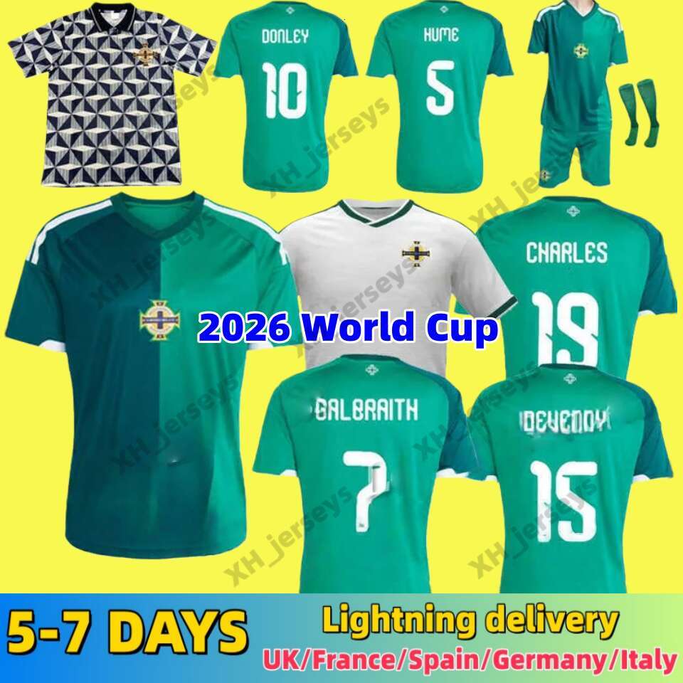 Northern Ireland jersey 2026 World Cup Mens Home away goalkeeper training uniform Fans player soccer jerseys mens kids football shirts green