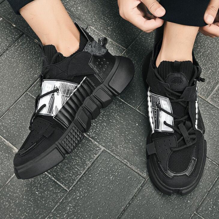 Men's shoes Kids big size Wu Dao autumn new breathable super hot couple shoes men's Korean version trendy color blocking personality interne