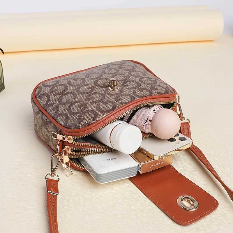 New Women Crossbody Bag PU Leather Bags Multi Space Fashion Sense Large Capacty Fashion Shoulder Material Lightweight BagT251205