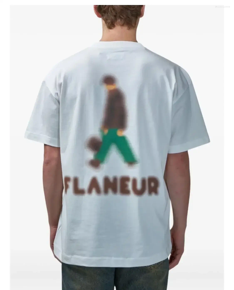 Men's T Shirts 2025 Flaneur Homme Floral Graphic Brand Pattern Printed T-shirts Summer Luxury Cotton Men 'and Women' Tops Tees