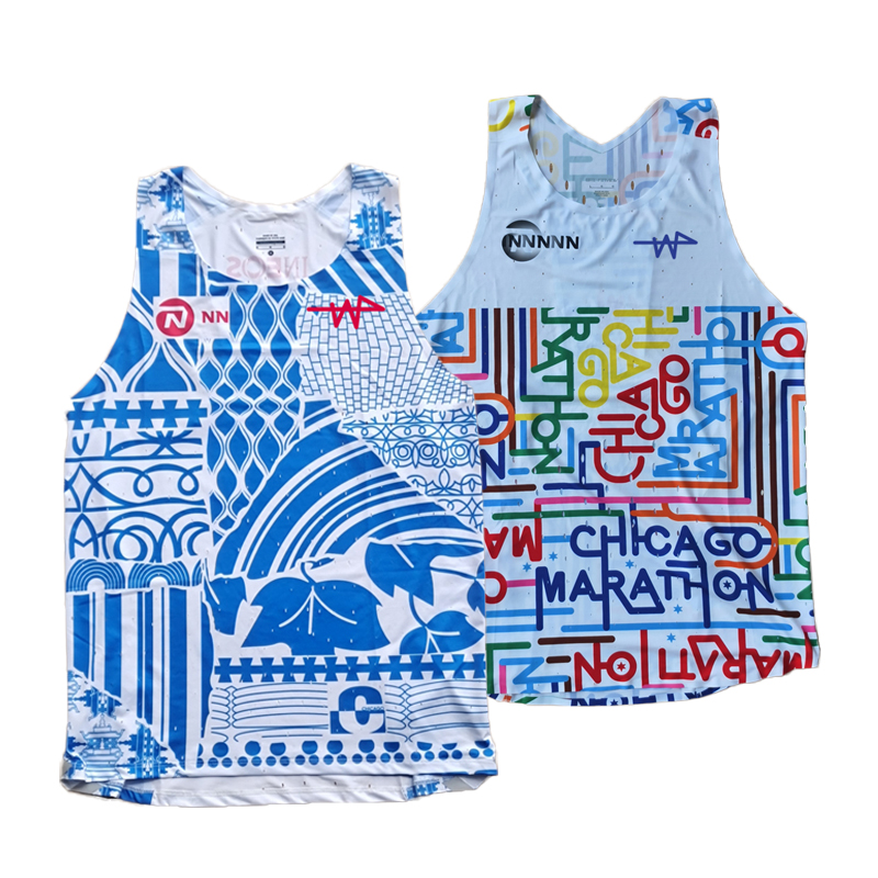 2023 Boston Marathon Running Vest Elite Runner Singlet Custom logo